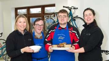 Day Opertunites -Members serving lunch to the staff at Islabikes, Ludlow.